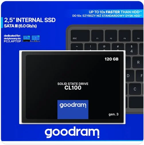 Фото: SSD-накопичувач GOODRAM CL100 Gen.3 120GB (SSDPR-CL100-120-G3) № 7 | KTC