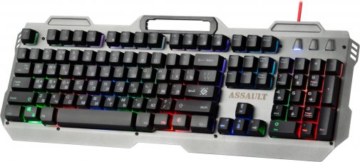 Клавіатура, Defender Assault GK-350L USB, Silver ( Gaming )