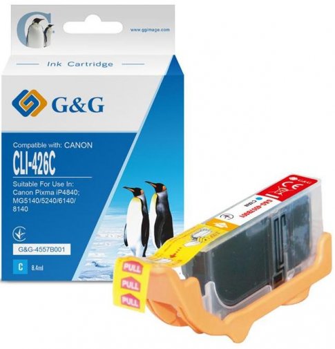 Сумісний картридж G&G for Canon CLI-426C Cyan (G&G-4557B001)