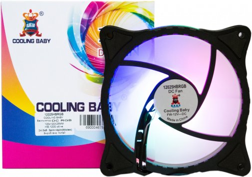 Вентилятор для корпуса Cooling Baby Rainbow Spectrum HB (12025HBRGB)