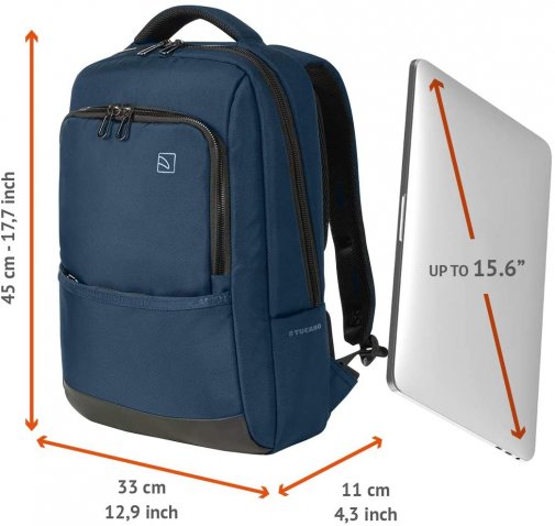 Рюкзак для ноутбука Tucano Luna Gravity AGS Blue (BKLUN15-AGS-B)