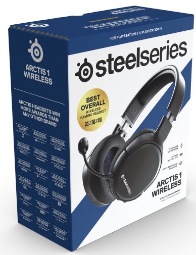 Гарнітура SteelSeries Arctis 1 for PS5 Bluetooth Black (61519)