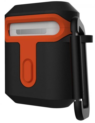 Чохол UAG for Airpods - Standard Issue Hard 001 Black/Orange (10242F114097)