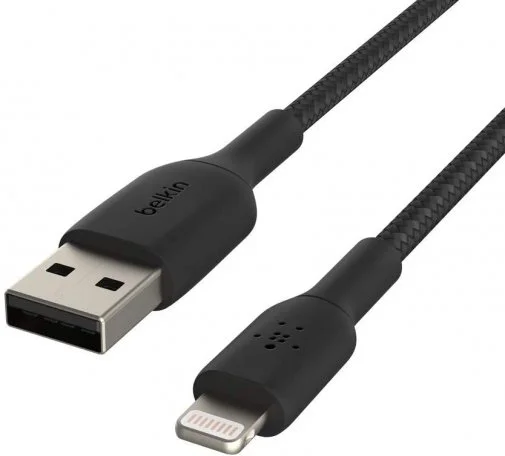 Фото: Кабель Belkin Braided AM / Lightning 2m Black (CAA002BT2MBK) № 5 | KTC
