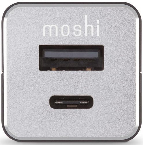 Зарядний пристрій Moshi QuikDuo Car Charger USB-C PD/QC 36W Black (99MO022072)