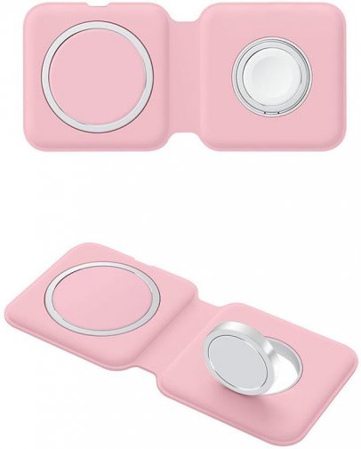 Зарядний пристрій ColorWay MagSafe Duo Charger 15W Pink (CW-CHW32Q-PK)