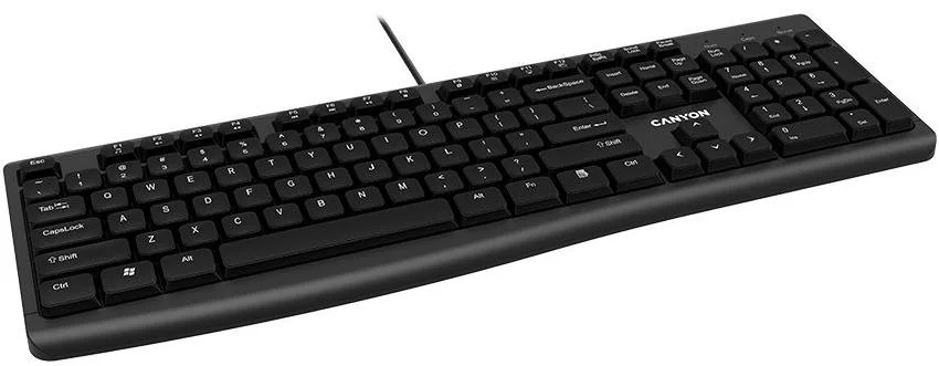 Фото: Клавіатура Canyon CNE-CKEY5-RU USB Black № 8 | KTC