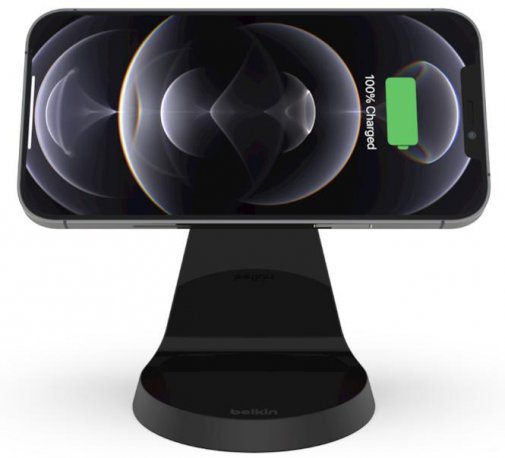 Зарядний пристрій Belkin MagSafe iPhone 12 Wireless Charger Black (WIB003BTBK)