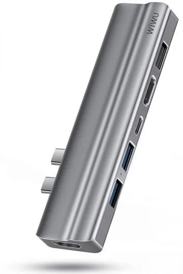 Фото: USB-хаб WIWU T9 8in1 Gray (6957815514984) № 9 | KTC