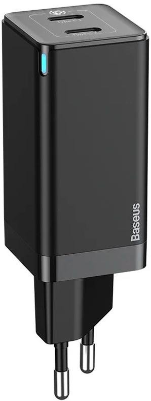 Зарядний пристрій Baseus GaN2 45W White with USB-C Cable Black (CCGAN-M01)