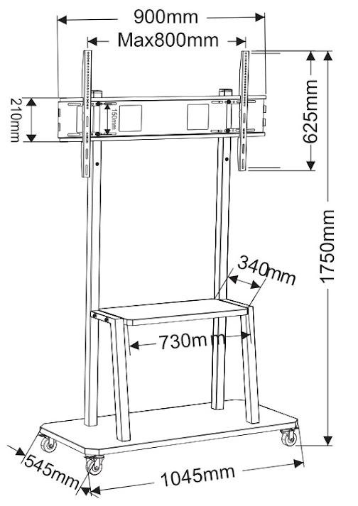 Стійка CHARMOUNT CT-FTVS-T14