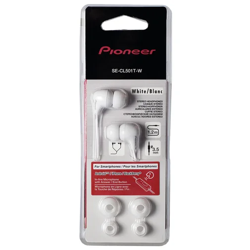 Фото: Гарнітура Pioneer SE-CL501T-W White № 5 | KTC