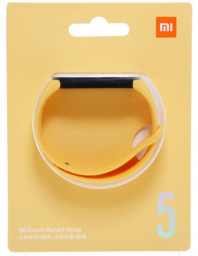 Ремінець Xiaomi Mi Band 5 - Silicon Yellow Original