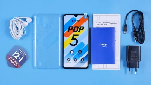 Фото: Смартфон TECNO POP 5 BD2p 2/32GB Ice Blue (4895180768354) № 9 | KTC