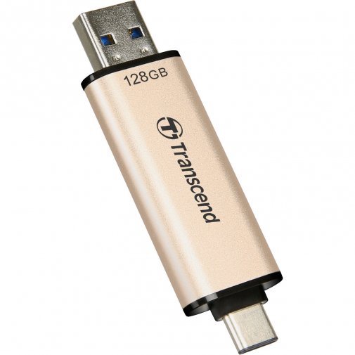 Флешка USB Transcend JetFlash 930C 128GB Gold/Black (TS128GJF930C)