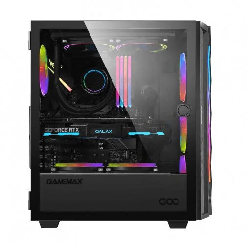 Фото: Корпус Gamemax Diamond COC BK Black with window № 12 | KTC