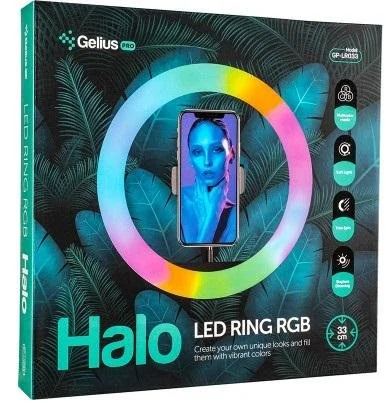 Фото: Світлодіодне селфі-кільце Gelius Pro Halo RGB Ring 33сm GP-LR033 № 13 | KTC