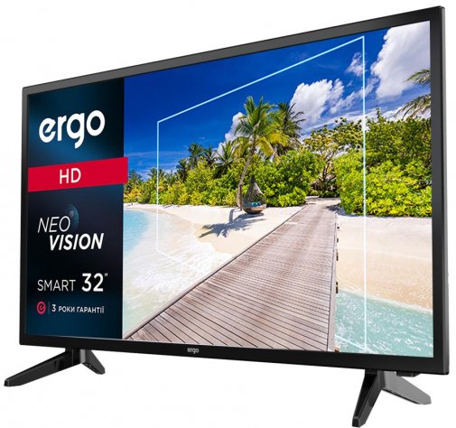 Телевізор LED Ergo 32DHS5000 (Android TV, Wi-Fi, 1366x768)