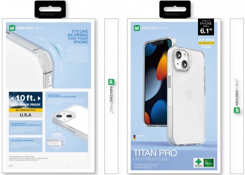 Чохол AMAZINGthing for iPhone 13 - Titan Pro Crystal Clear (IP20216.1TIPCL)