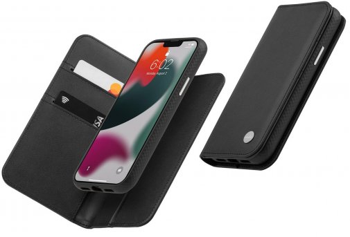 Чохол Moshi for Apple iPhone 13 Pro Max - Overture Case with Detachable Magnetic Wallet Jet Black (99MO133014)
