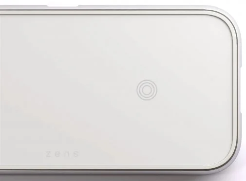 Фото: Бездротова зарядна станція Zens Dual Aluminium Wireless Charger with USB White (ZEDC10W/00) № 7 | KTC