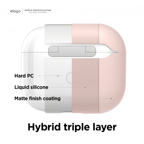 Чохол Elago for Airpods 3rd Gen - Liquid Hybrid Case Lovely Pink (EAP3RH-LPK)