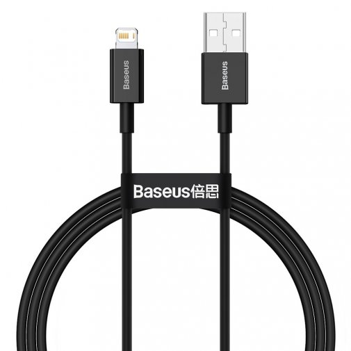 Кабель Baseus Superior Series Fast Charging 2.4A AM / Lightning 1m Black (CALYS-A01)