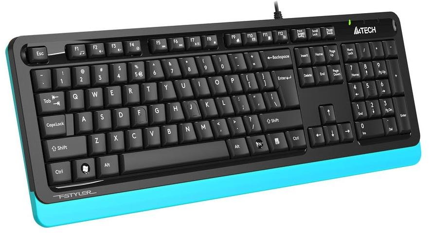 Клавіатура A4tech FKS10 USB Black/Blue (FKS10 (Blue))