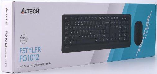 Комплект клавіатура+миша A4tech FG1012 Black