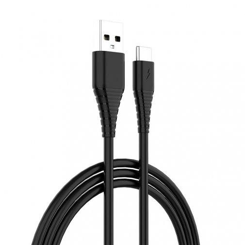 Зарядний пристрій ColorWay USB QC3.0 18W Black with Type-C cable (CW-CHS013QCC-BK)