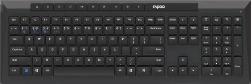 Фото: Комплект клавіатура+миша Rapoo 8210M Black № 9 | KTC
