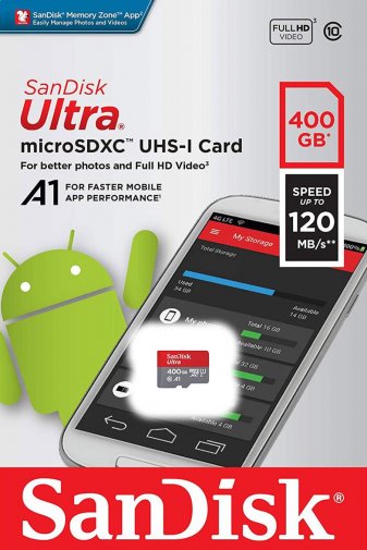 Карта пам'яті SanDisk Ultra A1 Micro SDXC 400GB (SDSQUA4-400G-GN6MN)