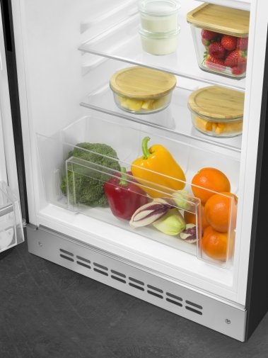 Холодильник однодверний Smeg Retro Style Black (FAB10LBL5)