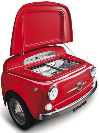 Холодильник однодверний Smeg Fiat 500 Red (SMEG500R)