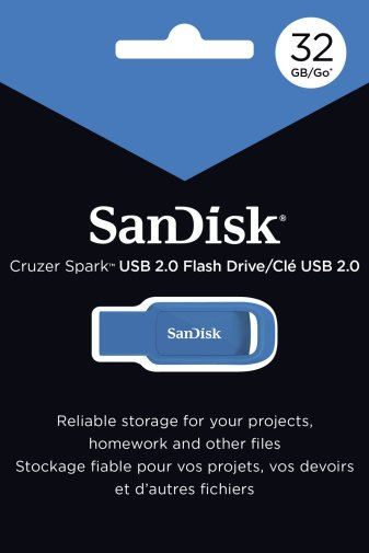 Флешка USB SanDisk Cruzer Spark 32GB Blue (SDCZ61-032G-G35B)