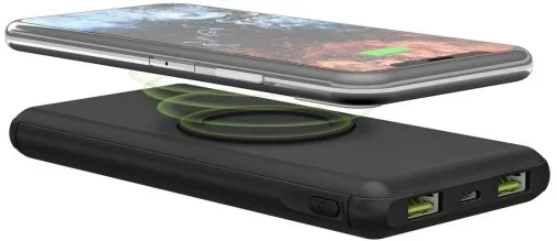 Фото: Батарея універсальна Wentronic Goobay 10000mAh Wireless Fast Charge Black (53933) № 12 | KTC