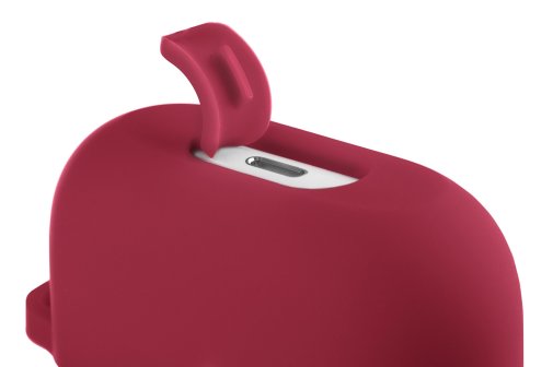 Чохол 2E for Apple Airpods Pro - Pure Color Silicone 2.5mm Cherry Red (2E-PODSPR-IBPCS-2.5-CHR)