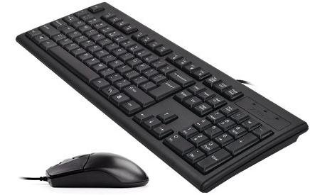 Комплект клавіатура+миша A4tech KR-8372S USB Black (KR-8372S Black)