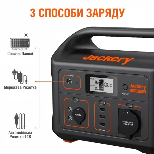 Фото: Зарядна станція Jackery Explorer 500 500W 518Wh № 9 | KTC