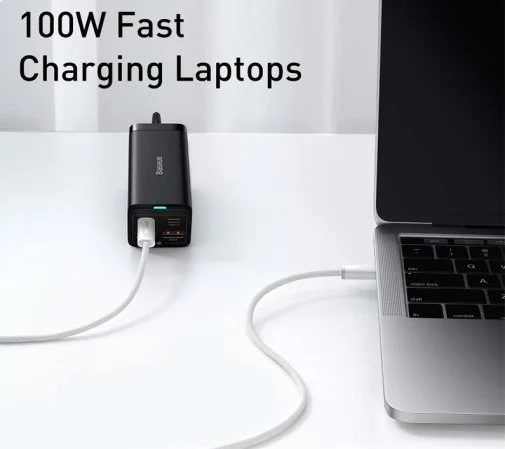 Фото: Кабель Baseus Dynamic Series Fast Charging Data Cable 100W Type-C / Type-C 1m White (CALD000202) № 13 | KTC