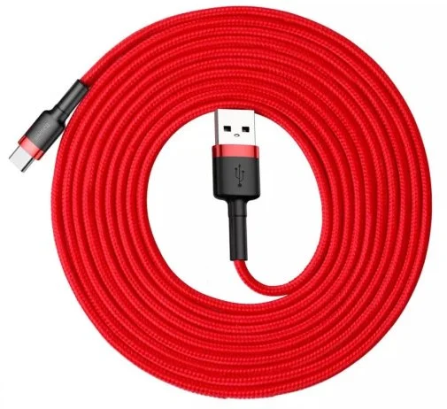 Фото: Кабель Baseus Cafule AM / Type-C 2m Red (CATKLF-C09) № 7 | KTC