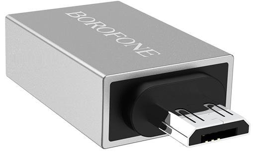 Перехідник BOROFONE BV2 AF / Micro USB