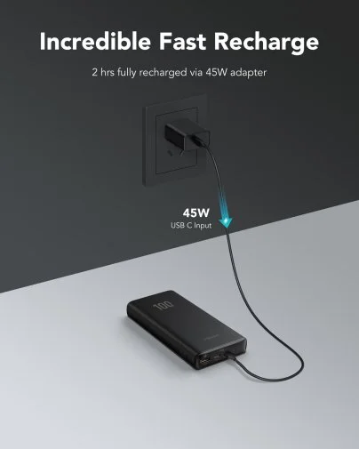 Фото: Батарея універсальна Veger T100 20000mAh 100W Black (6970453555461) № 9 | KTC