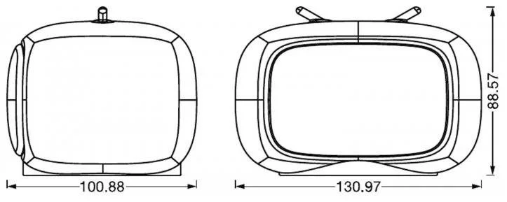 Фото: Нічник Osram Ledvance Nightlux Touch LED Retro TV RGBW (4058075602137) № 12 | KTC
