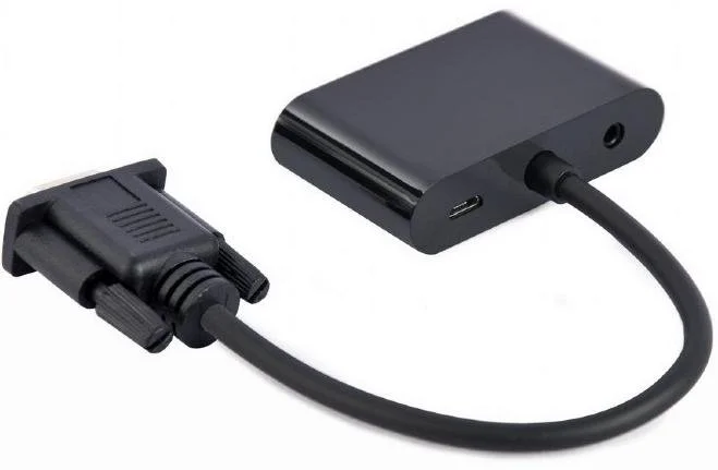 Фото: Перехідник Cablexpert 60Hz VGA / HDMI/VGA/Audio Black (A-VGA-HDMI-02) № 7 | KTC
