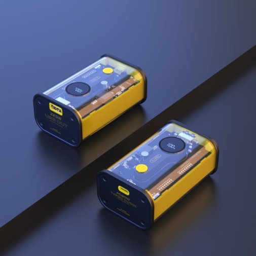 Батарея універсальна BYZ W89 10000mAh 22.5W Yellow (BYZ-W89-Y)