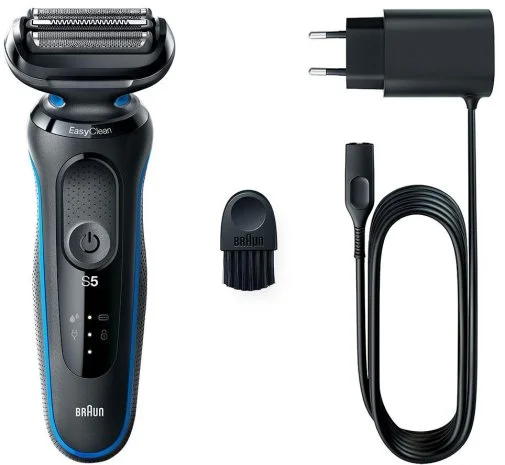 Фото: Електробритва Braun Series 5 51-B1000s Flex Wet/Dry Black/Blue (81770260) № 9 | KTC