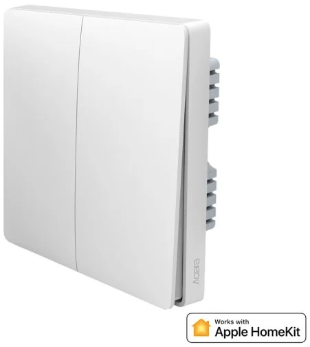 Фото: Вимикач Aqara Smart wall switch H1 no neutral double rocker (WS-EUK02) № 8 | KTC