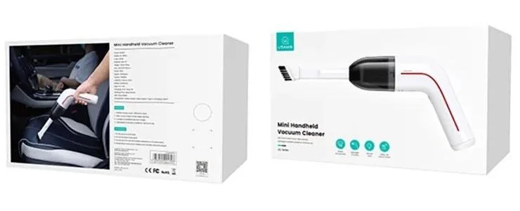 Фото: Автомобільний пилосос Usams US-ZB253 Mini Handheld Vacuum Cleaner LEJ Series White (XCQZB25301) № 17 | KTC