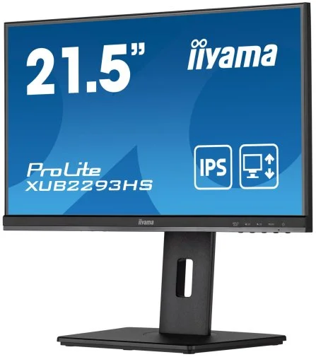 Фото: Монітор iiyama XUB2293HS-B5 Black - 21.5" IPS / 1920×1080 / 75 Гц / Pivot / HAS № 13 | KTC